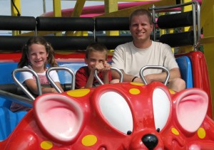 Crazy mouse ride My first roller coaster ride!